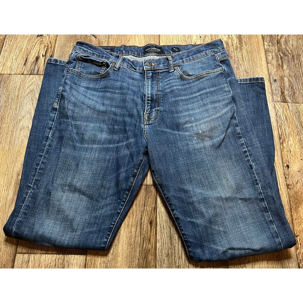 Lucky Brand 410 Athletic Slim Jeans Stretch Tag 36/34 Measure 39/34